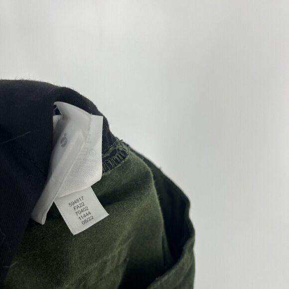 Loft Cargo Pants Size 10/30 Womens Olive Green Utility Zip Ankle Chino Stretch - Picture 8 of 8
